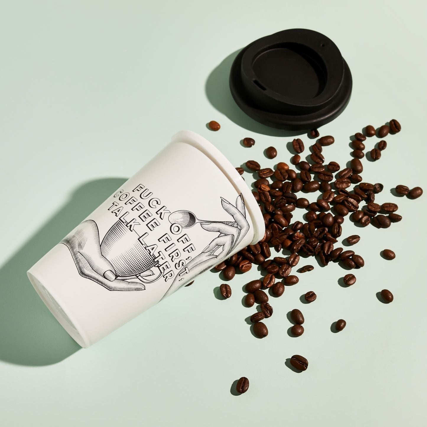 F***k Off, Coffee First, Talk Later Reusable Travel Cup - Cheeky Mare