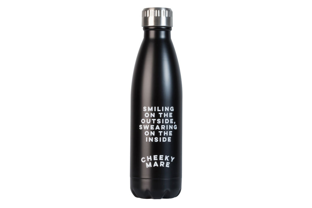 Smiling On The Outside, Swearing On The Inside Insulated Water Bottle - Cheeky Mare